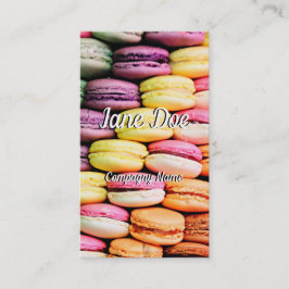 Französisches macaron visitenkarte