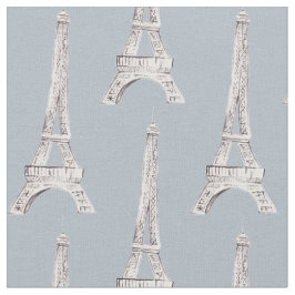 Französisches Muster-Gewebe Eiffelturm-Paris Stoff