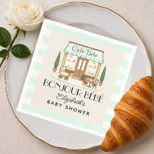 Französisches Paris-Café Bébé Geschlechtsneutrale Serviette