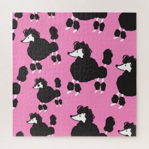Französisches Poodle: Vintages Illustrationsmuster