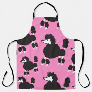Französisches Poodle: Vintages Illustrationsmuster Schürze