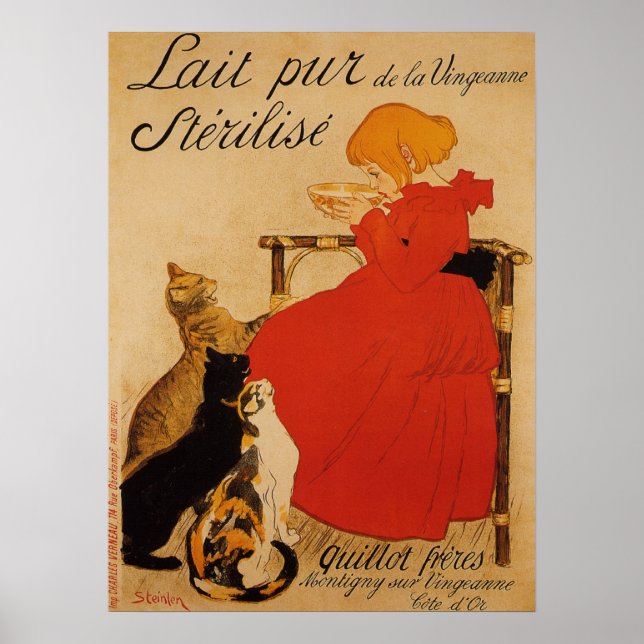 Französisches Pure Milk Poster (Vorne)