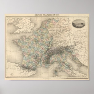 Französisches Reich im Jahre 1811 Poster