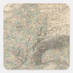 Französisches Reich im Jahre 1811 Quadratischer Aufkleber