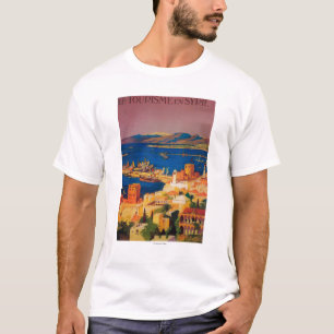 Französisches Reiseplakat, Tourismus in Syrien T-Shirt