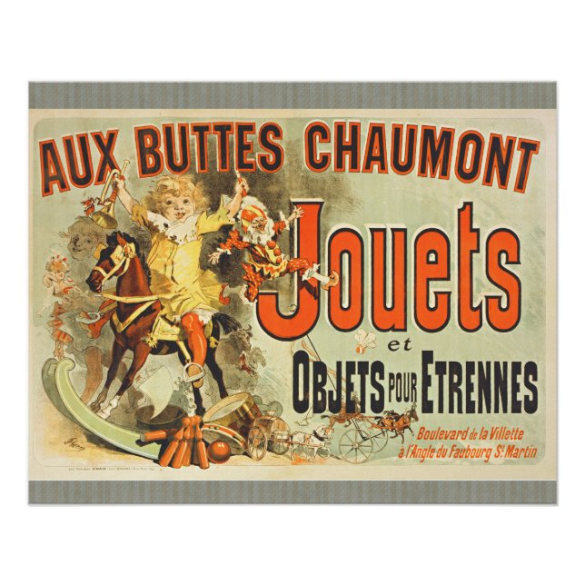 Französisches Spielzeug Joets Friends Vintage Post Poster (Vorderseite)