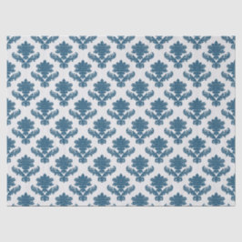 Französisches Tapestry Blau und Weiß Seidenpapier
