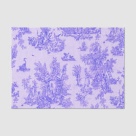 Französisches Toile de jouy Blau-Weiß-Deco Seidenpapier