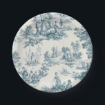 Französisches Toile de jouy sage grün elegant Pappteller<br><div class="desc">Französisches Toile de jouy Salbei grün.</div>