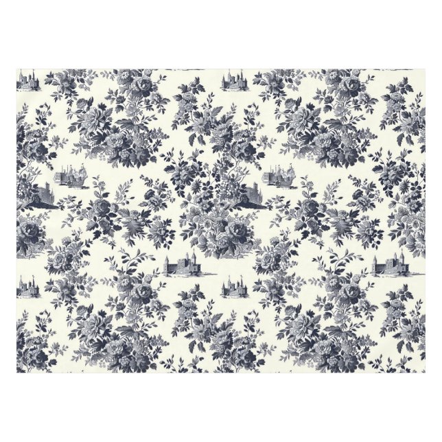 Französisches Toile Floral Muster Tischdecke (Vorderseite (Horizontal))
