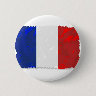 Französisches Tricolor Button