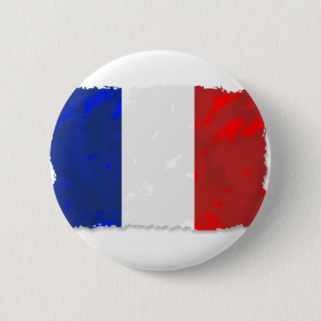Französisches Tricolor Button (Vorderseite)