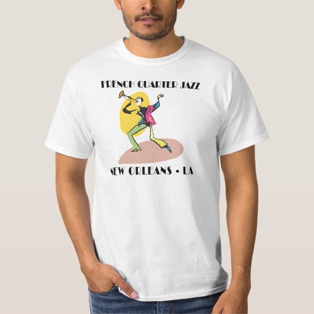 Französisches Viertel New Orleans T-Shirt (Vorderseite)