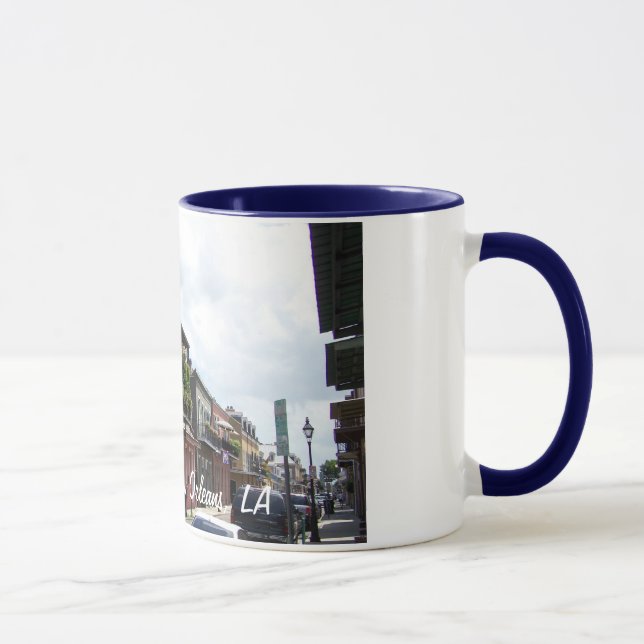 Französisches Viertel-Straßen-Ansicht New Orleans Tasse (Rechts)