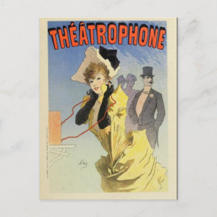 Französisches Vintage-Plakat Postkarte Belle Epoqu