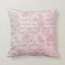 Französisches Vintage-Rosa Blumenmuster