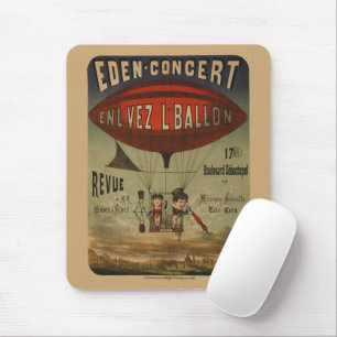Französisches Zirkusplakat von zwei Darstellern in Mousepad