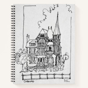 Französisches Zuhause Cobourg, Normandie, Frankr Notizbuch