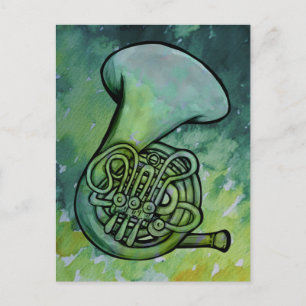 Französischhorn-Bandklassen-Musiklehrer Postkarte
