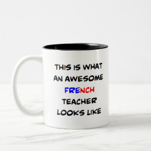 Französischlehrer, phantastisch zweifarbige tasse