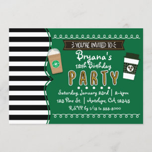 Frap les invitations chics de fête d'anniversaire