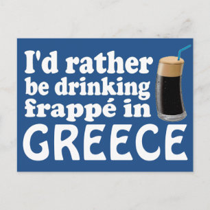 Frappé in Griechenland Postkarte