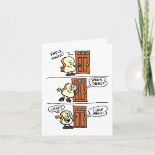 Frapper Pain Pain Carte de voeux