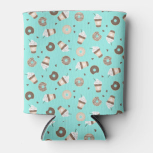 Frappuccino Kaffee Sprinkler Donut Muster Dosenkühler