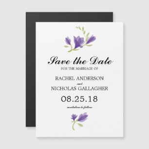 Frarant Freesia Petals   SAVE THE DATE Magneteinladung