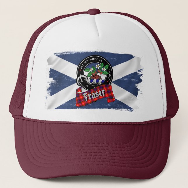 Fraser Clan Abzeichen Trucker Hat Truckerkappe (Vorderseite)