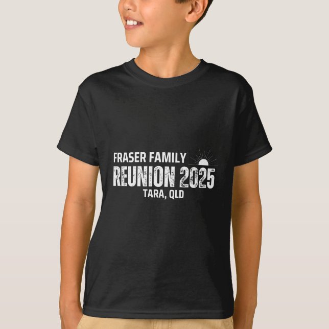 Fraser Family Reunion 2025 Design 9 T-shirt enfant (Devant)