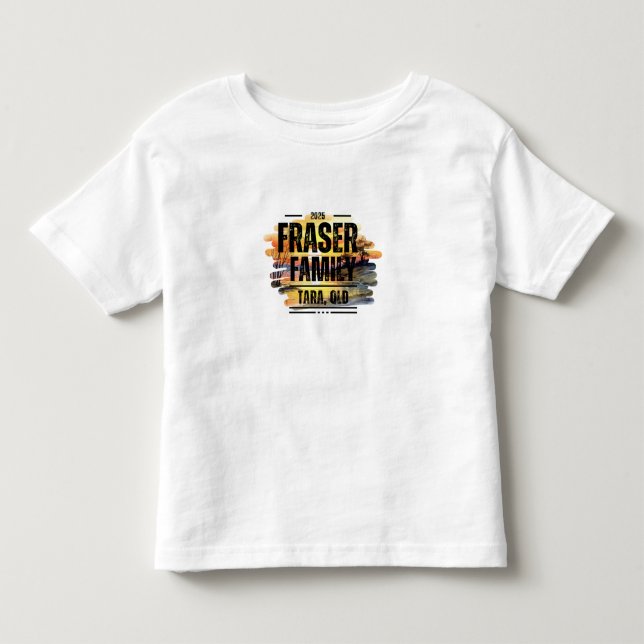 Fraser Family Wiedersehen 2025 Design 16 Kleinkind Kleinkind T-shirt (Vorderseite)