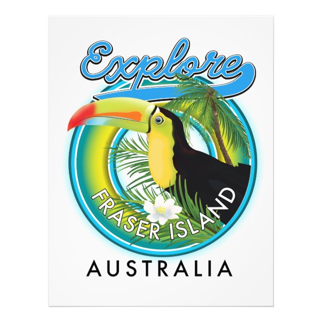 Fraser Island Australia - Explorations-Logo Fotodruck (Vorne)