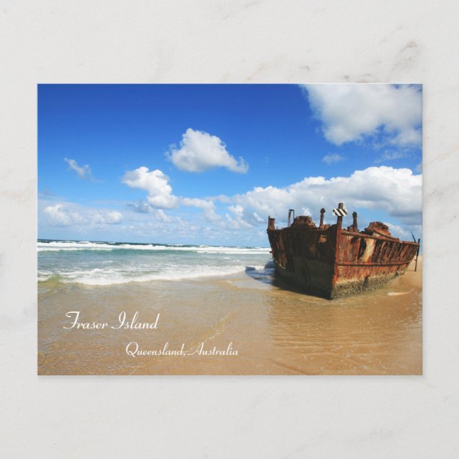 Fraser Island Shipwreck - Postcard Postkarte (Vorderseite)
