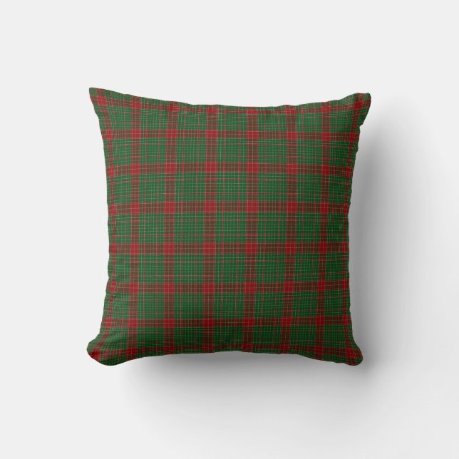 Fraser of Castle Leathers Tartan Kariertes Muster Kissen (Vorderseite)