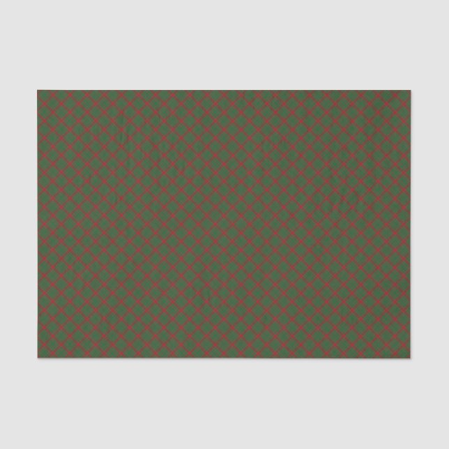 Fraser of Castle Leathers Tartan Kariertes Muster Seidenpapier (Vorderseite)