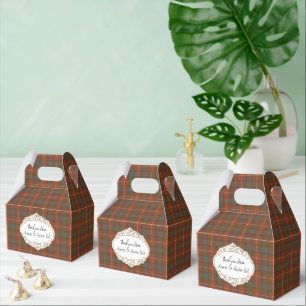 Fraser Red Weathered Scottish Tartan Geschenkschachtel