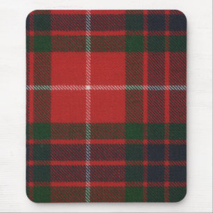 Fraser roter moderner Tartan Mousepad