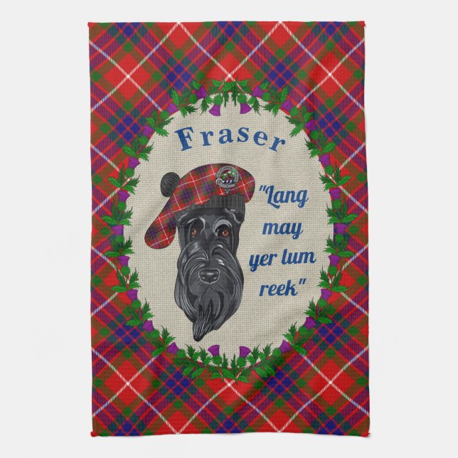 Fraser Scottie Dog Küchentuch (Vertikal)