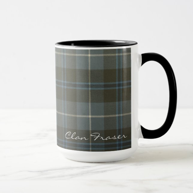 Fraser Scottish Clan Tartan Designer Mugs (Droite)