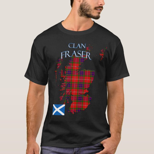 Fraser Scottish Clan Tartan Scotland T-Shirt (Vorderseite)