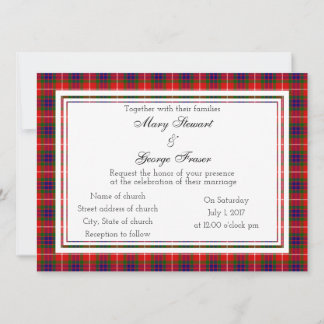 Fraser Scottish Wedding Einladung