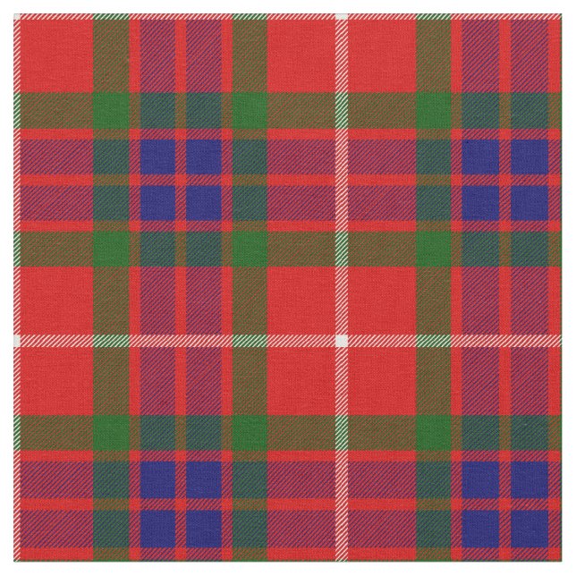 Fraser Tartan-Druck Stoff (Nahaufnahme)