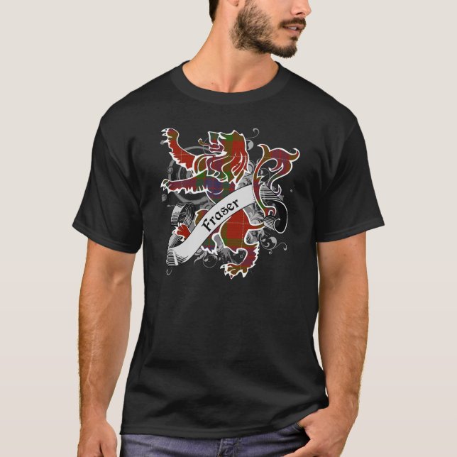 Fraser Tartan Lion T-Shirt (Vorderseite)