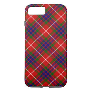 Fraser tartan red blue lila kariert iPhone 8 plus/7 plus hülle