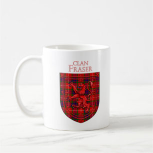 Fraser Tartan Scottish Kariert Lion Rampant Kaffeetasse