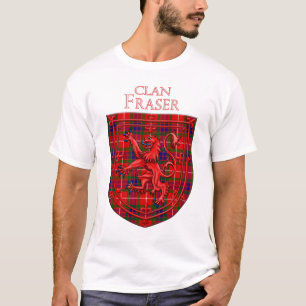 Fraser Tartan Scottish Kariert Lion Rampant T-Shirt