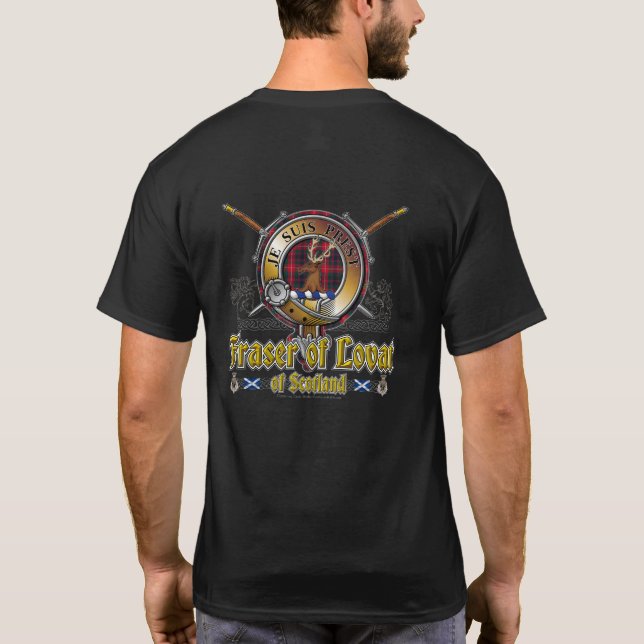 Fraser von Lovat Clan Abzeichen T-Shirt (Rückseite)