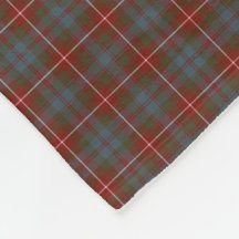 Fraser von Lovat Red and Blue Reproduction Tartan