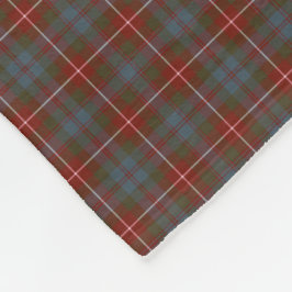 Fraser von Lovat Red and Blue Reproduction Tartan Fleecedecke
